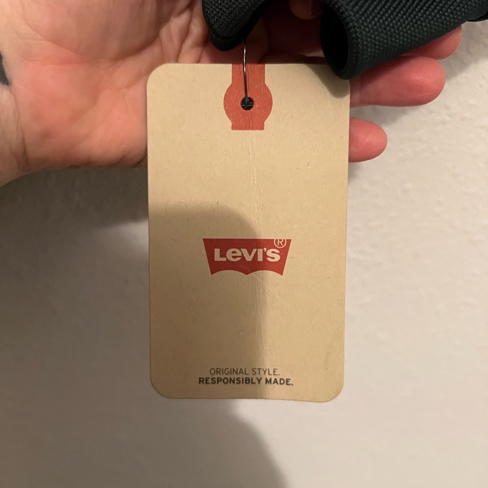 #712 Levi's Dark Green Relaxed Bomber Jacket Small - Picture 6 of 7